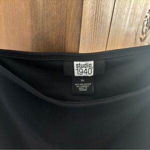 Studio 1940 Black Stretch camisole